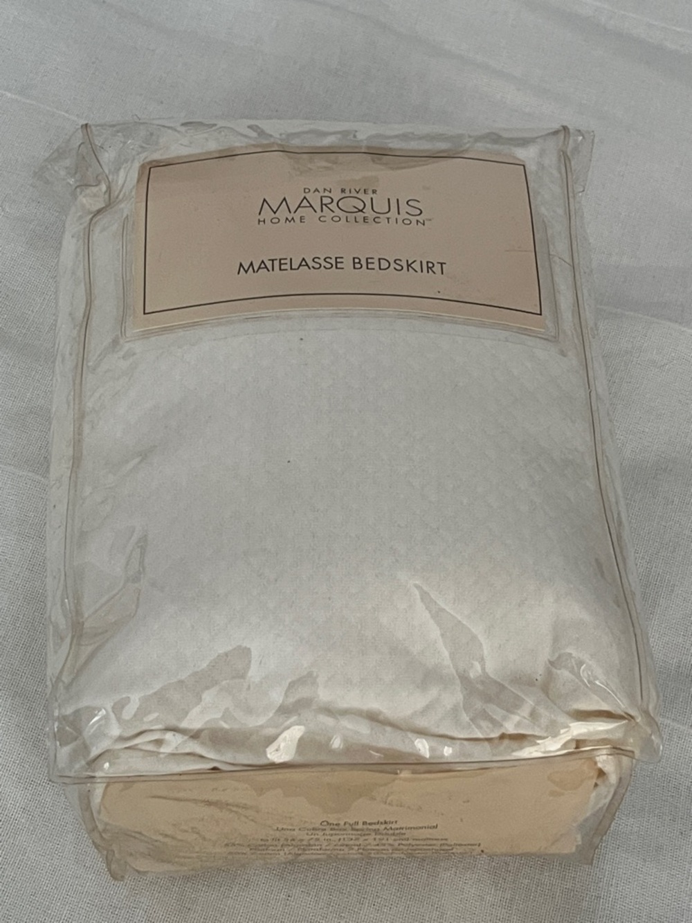 Dan River Marquis Matelassé Bedskirt in White
